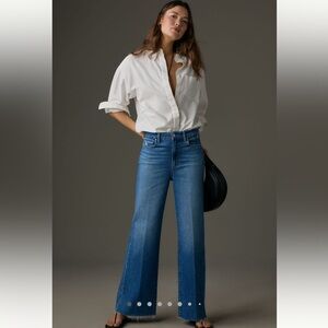 PAIGE Blue Flare & Wide Leg Jeans